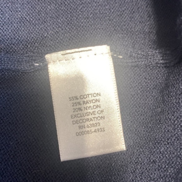 Christopher & Banks Navy Blue Embroidered Sweater - Picture 8 of 10